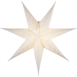 Gwiazda wisząca biała DECORUS 63cm