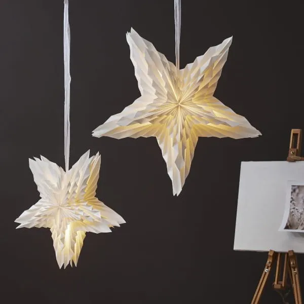 Gwiazda wisząca biala WHITE 50cm — zdjęcie 3