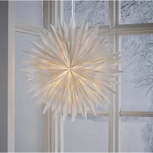 Gwiazda wisząca biała WINTER 60cm