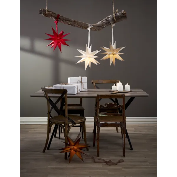 Gwiazda wisząca brązowa 3D DECEMBER 43cm — zdjęcie 8