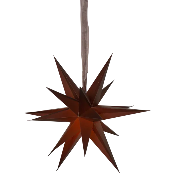 Gwiazda wisząca brązowa 3D DECEMBER 55cm — zdjęcie 2