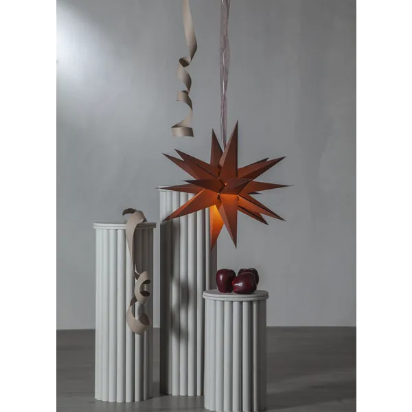Gwiazda wisząca brązowa 3D DECEMBER 55cm — zdjęcie 6