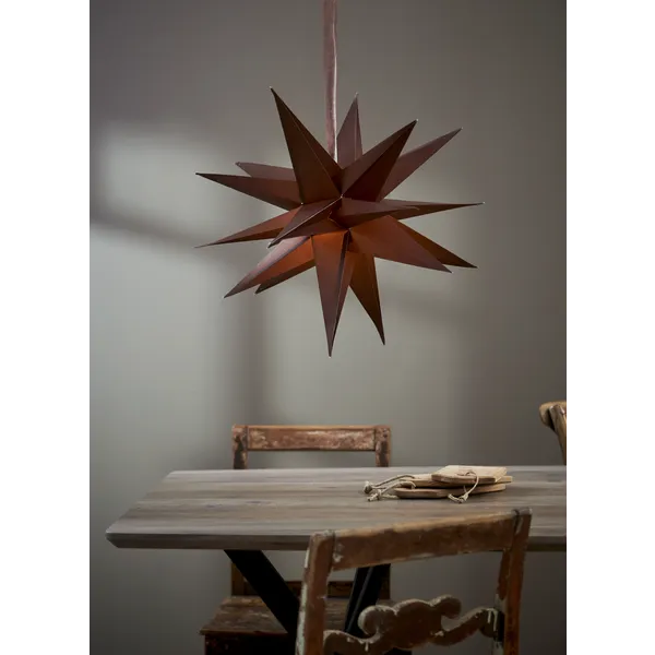 Gwiazda wisząca brązowa 3D DECEMBER 55cm — zdjęcie 7