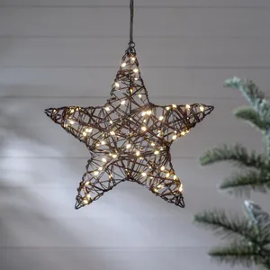 Gwiazda wisząca brązowa Led VICKE 40cm