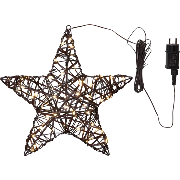 Gwiazda wisząca brązowa Led VICKE 40cm — zdjęcie 2
