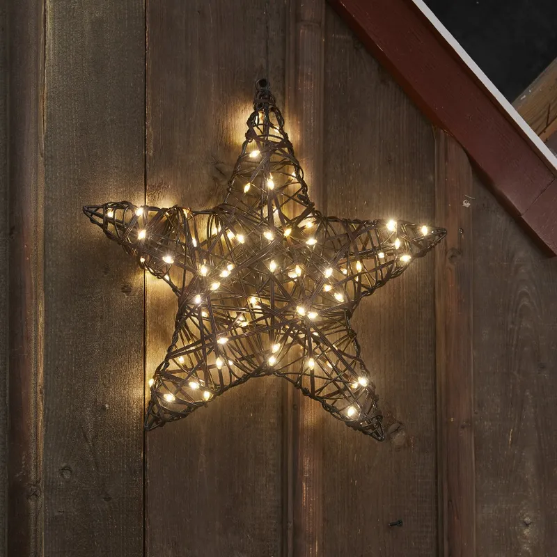 Gwiazda wisząca brązowa Led VICKE 40cm — zdjęcie 4