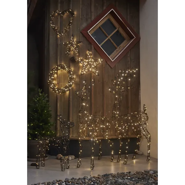 Gwiazda wisząca brązowa Led VICKE 40cm — zdjęcie 8