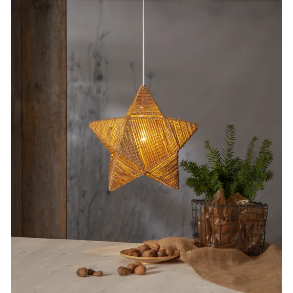 Gwiazda wisząca brązowa RAPPE 45cm — zdjęcie 4