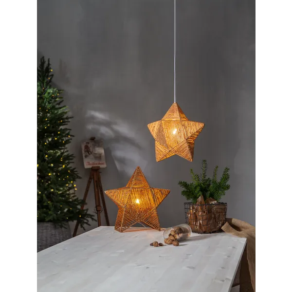 Gwiazda wisząca brązowa RAPPE 45cm — zdjęcie 7