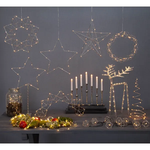 Gwiazda wisząca chrom Led EDGE 40cm — zdjęcie 10