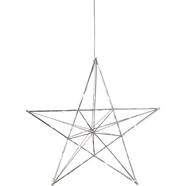 Gwiazda wisząca chrom Led LINE 38cm — zdjęcie 2