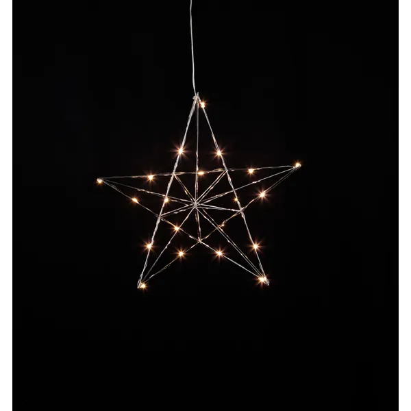 Gwiazda wisząca chrom Led LINE 38cm — zdjęcie 4