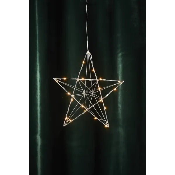 Gwiazda wisząca chrom Led LINE 38cm — zdjęcie 5
