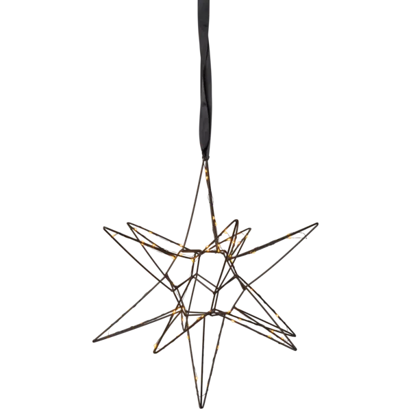 Gwiazda wisząca czarna 3D LIZZY 47cm — zdjęcie 2