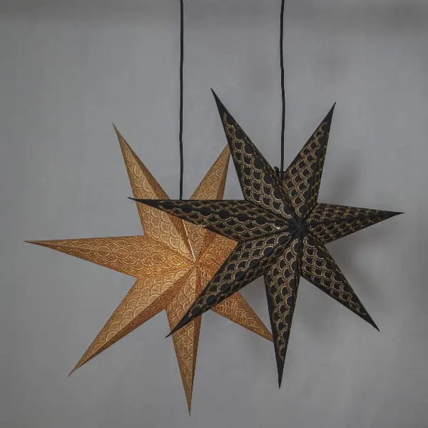 Gwiazda wisząca czarna BRODIE 60cm — zdjęcie 3