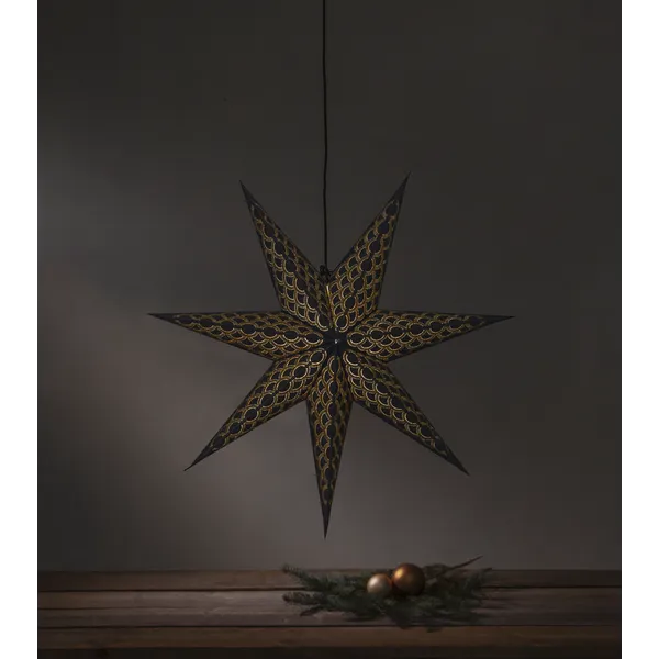 Gwiazda wisząca czarna BRODIE 60cm — zdjęcie 5