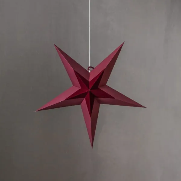 Gwiazda wisząca czerwona DIVA 60cm — zdjęcie 2