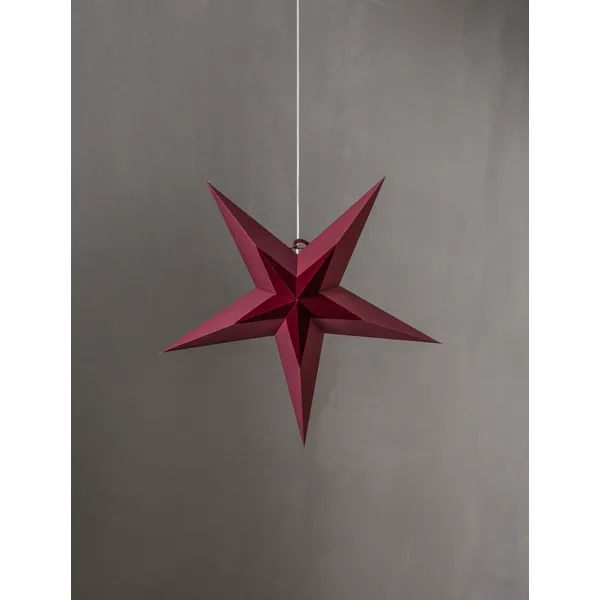 Gwiazda wisząca czerwona DIVA 60cm — zdjęcie 4