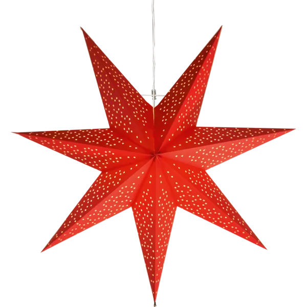 Gwiazda wisząca czerwona DOT 54cm — zdjęcie 2