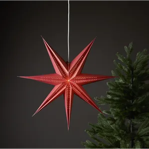 Gwiazda wisząca czerwona POINT 60cm