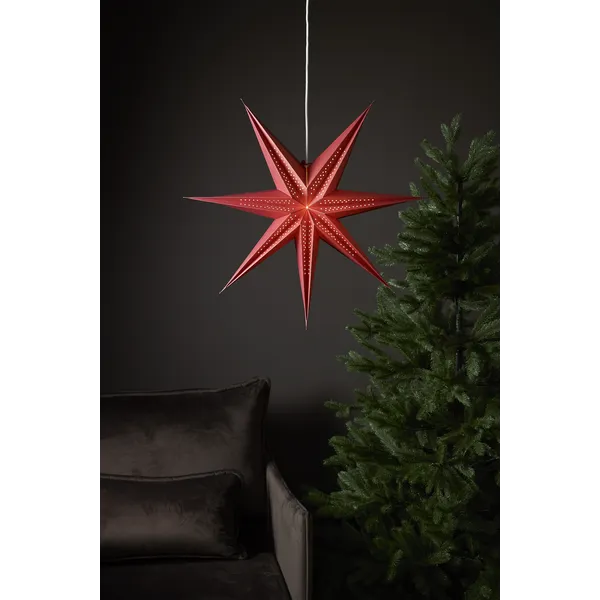 Gwiazda wisząca czerwona POINT 60cm — zdjęcie 5