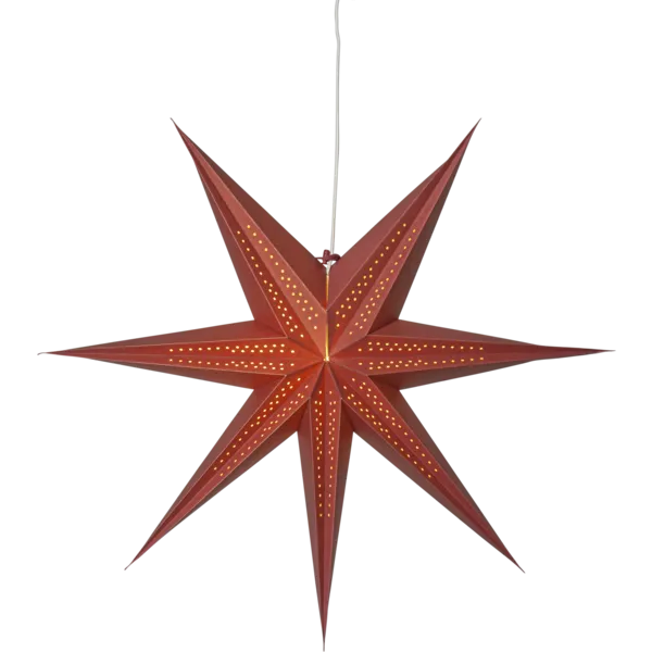 Gwiazda wisząca czerwona POINT 60cm — zdjęcie 7