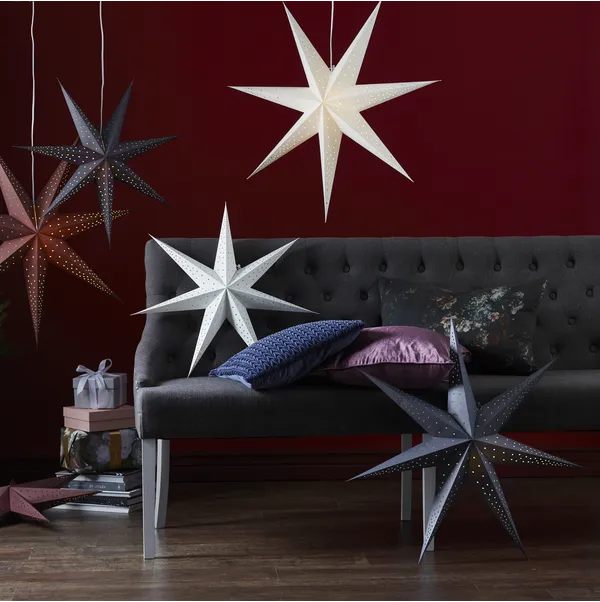 Gwiazda wisząca czerwona POINT 80cm — zdjęcie 6