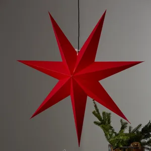Gwiazda wisząca czerwona ROZEN 140cm
