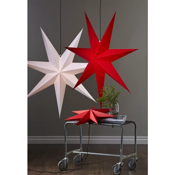 Gwiazda wisząca czerwona ROZEN  70cm — zdjęcie 4