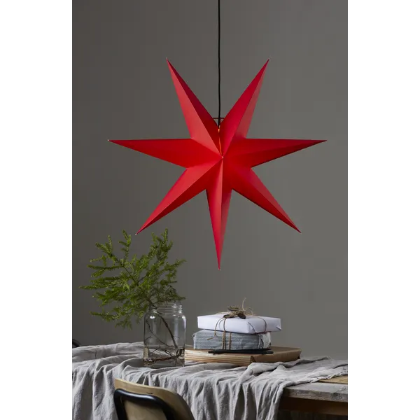 Gwiazda wisząca czerwona ROZEN  70cm — zdjęcie 7