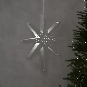 Gwiazda wisząca drewniana beżowa TALL 60cm