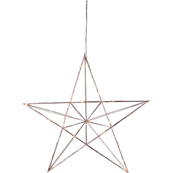 Gwiazda wisząca miedziana Led LINE 38cm — zdjęcie 2