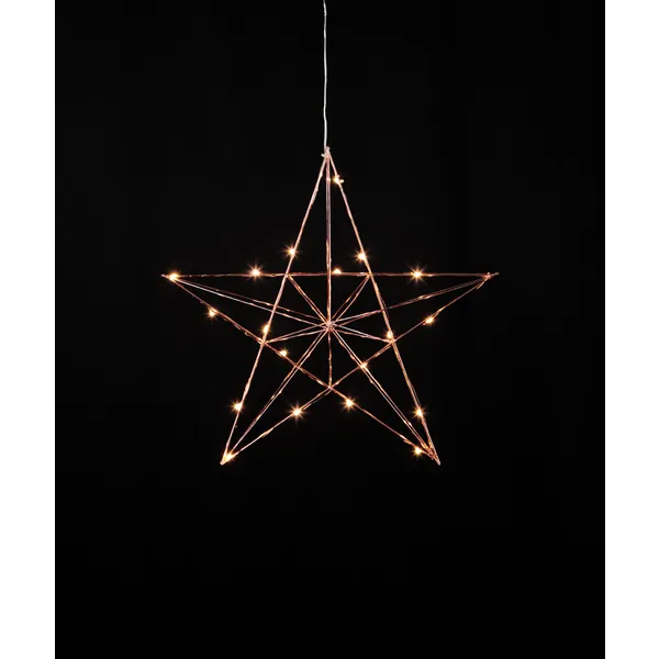 Gwiazda wisząca miedziana Led LINE 38cm — zdjęcie 4