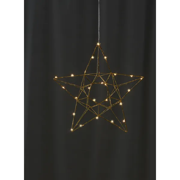 Gwiazda wisząca mosiądz Led EDGE 38cm — zdjęcie 4