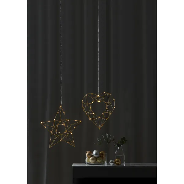 Gwiazda wisząca mosiądz Led EDGE 38cm — zdjęcie 6