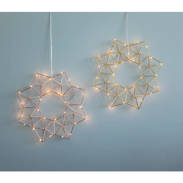 Gwiazda wisząca mosiądz Led EDGE 40cm — zdjęcie 12