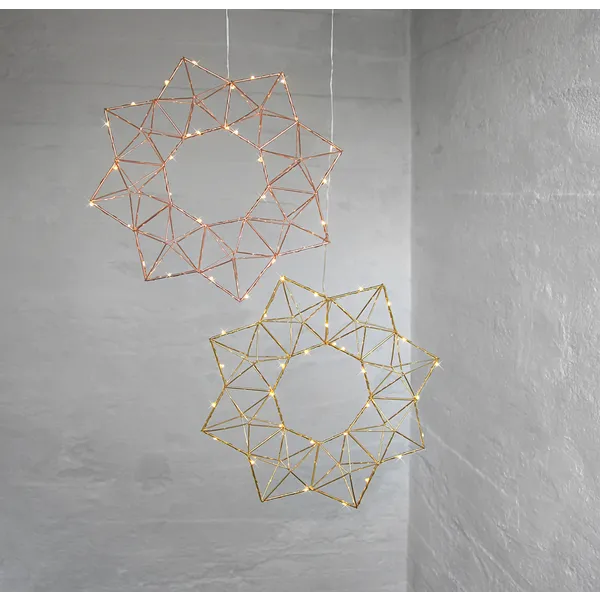 Gwiazda wisząca mosiądz Led EDGE 40cm — zdjęcie 13