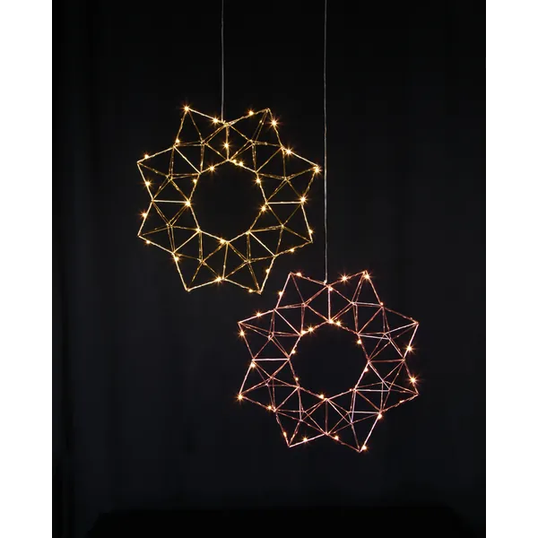 Gwiazda wisząca mosiądz Led EDGE 40cm — zdjęcie 14
