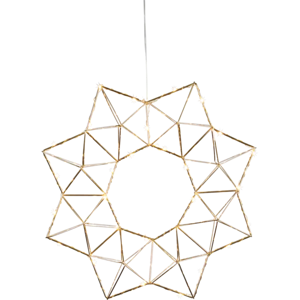 Gwiazda wisząca mosiądz Led EDGE 40cm — zdjęcie 15