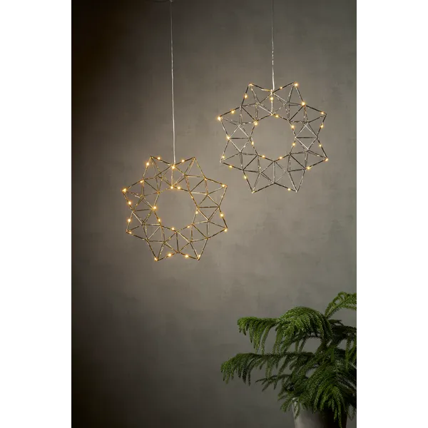 Gwiazda wisząca mosiądz Led EDGE 40cm — zdjęcie 5