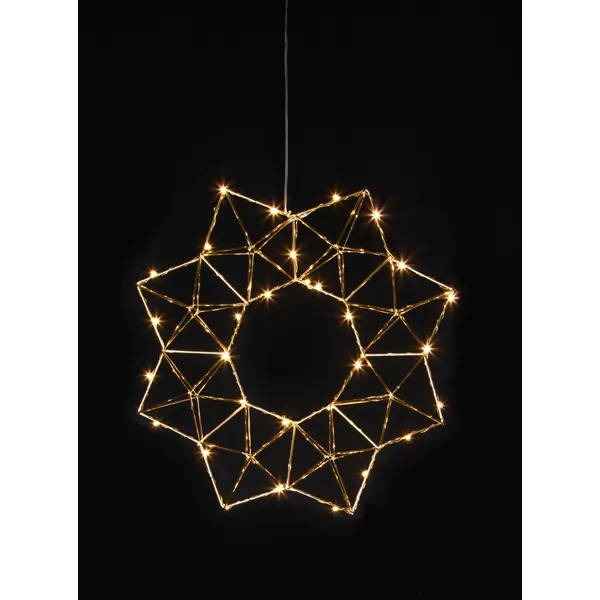 Gwiazda wisząca mosiądz Led EDGE 40cm — zdjęcie 6
