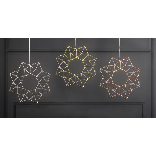 Gwiazda wisząca mosiądz Led EDGE 40cm — zdjęcie 7