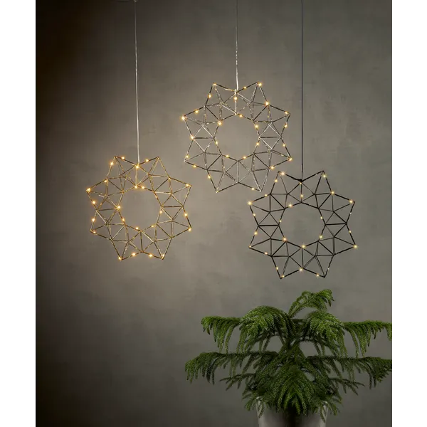 Gwiazda wisząca mosiądz Led EDGE 40cm — zdjęcie 8
