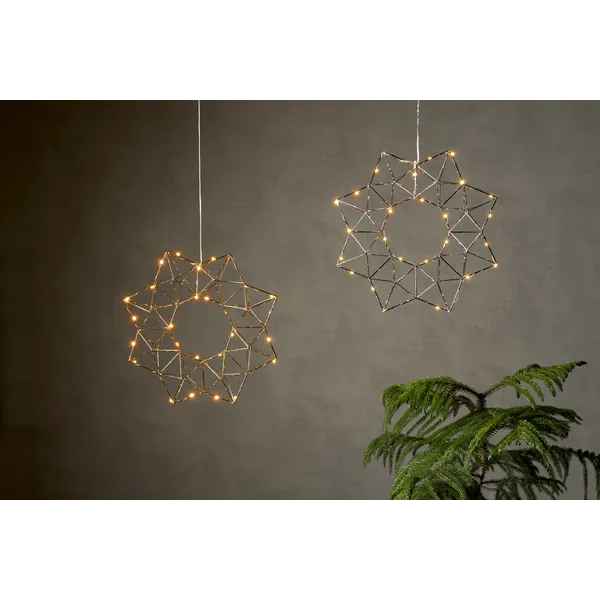 Gwiazda wisząca mosiądz Led EDGE 40cm — zdjęcie 10