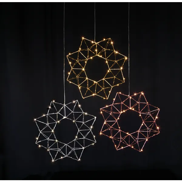 Gwiazda wisząca mosiądz Led EDGE 40cm — zdjęcie 11