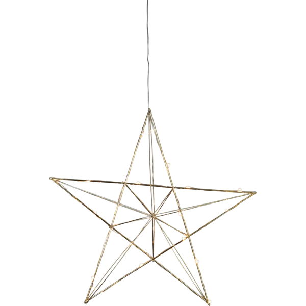 Gwiazda wisząca mosiądz Led LINE 38cm — zdjęcie 2
