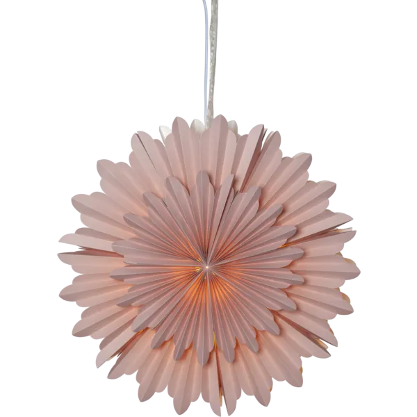 Gwiazda wisząca różowa CRYSTAL 50cm — zdjęcie 2