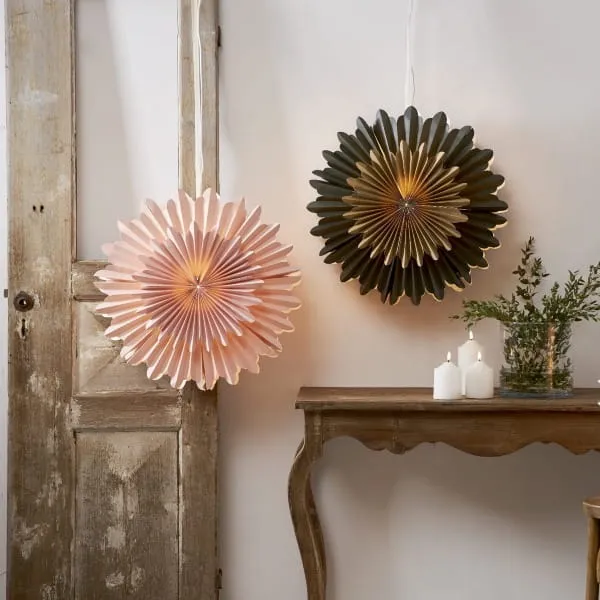 Gwiazda wisząca różowa CRYSTAL 50cm — zdjęcie 3