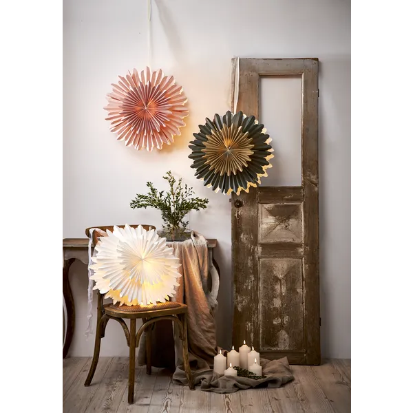 Gwiazda wisząca różowa CRYSTAL 50cm — zdjęcie 4