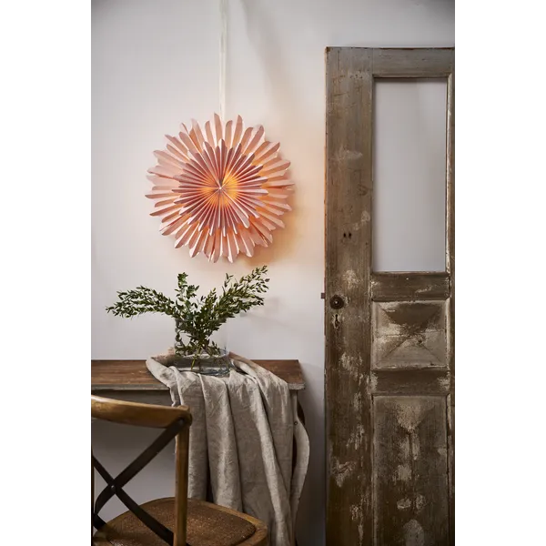 Gwiazda wisząca różowa CRYSTAL 50cm — zdjęcie 5